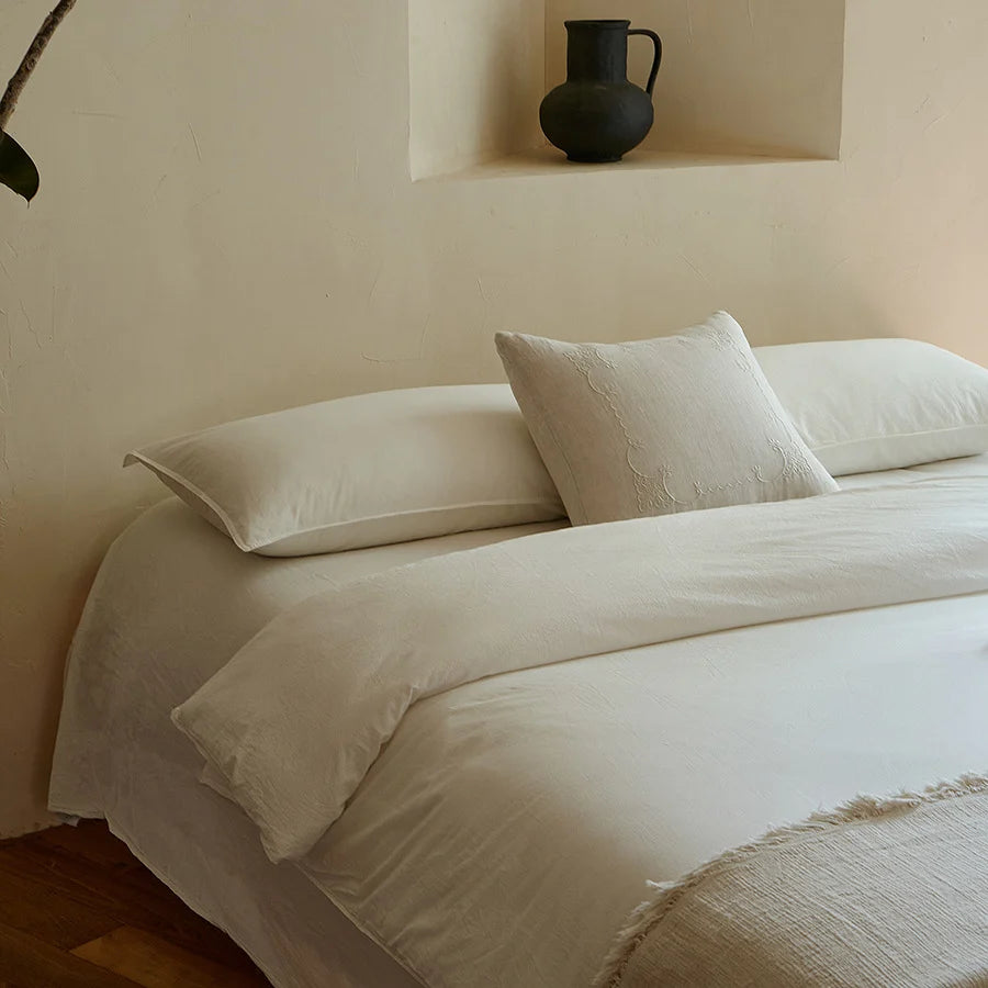 Bedding Set Linen Breathable Hypoallergenic 4-Piece