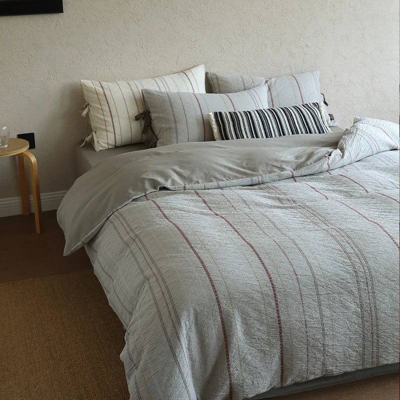 Bedding Set Linen-Cotton Reversible Stonewashed