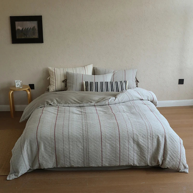 Bedding Set Linen-Cotton Reversible Stonewashed