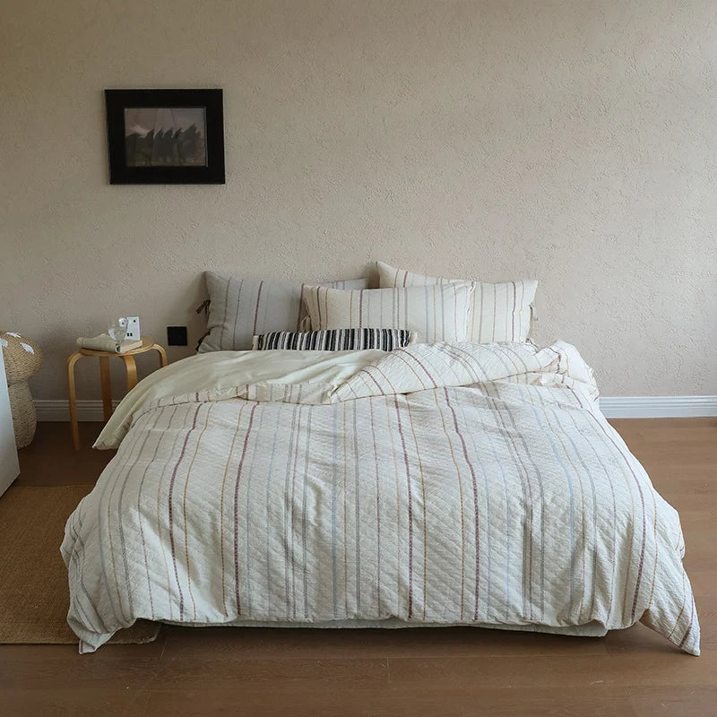 Bedding Set Linen-Cotton Reversible Stonewashed