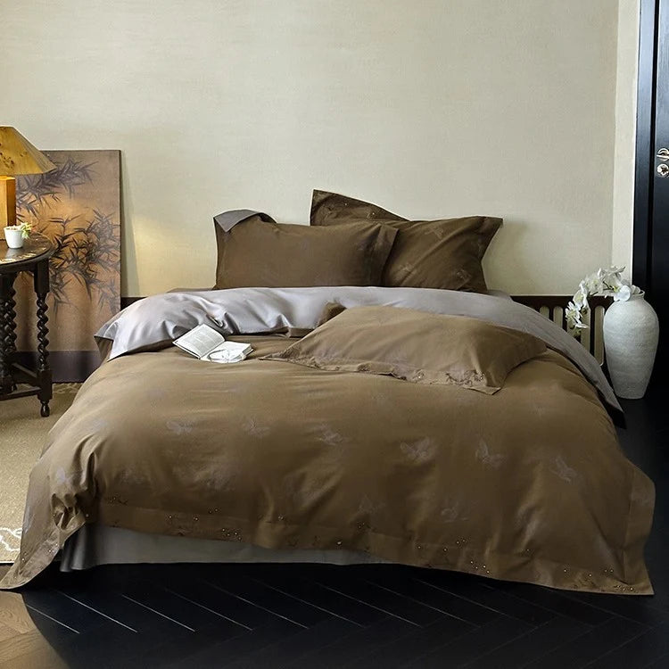 Bedding Set Mako Satin Butterfly Jacquard
