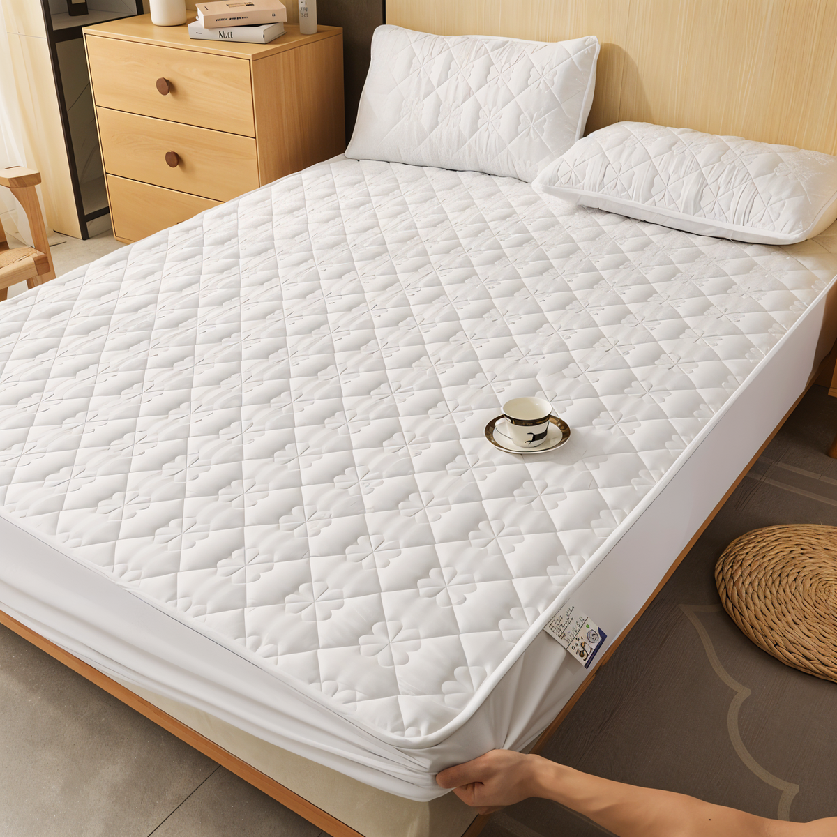 Bedding Set Moisture-Wicking Cotton-Poly Breathable Machine Washable