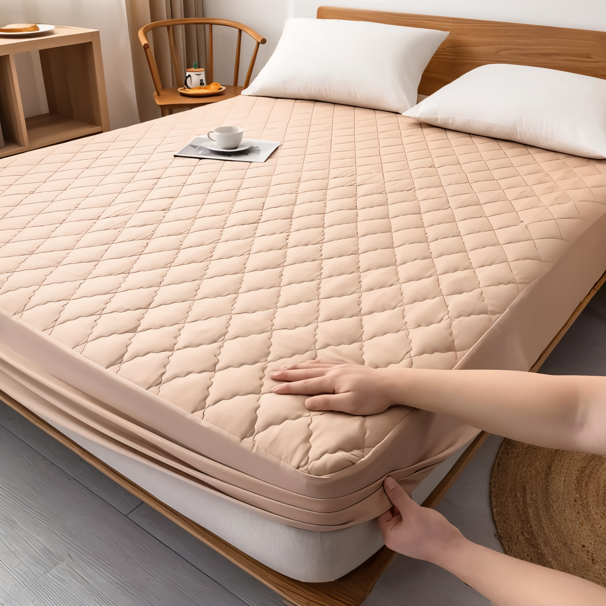 Bedding Set Moisture-Wicking Cotton-Poly Breathable Machine Washable