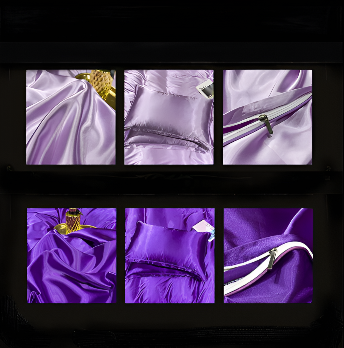 Bedding Set Mulberry Silk Hypoallergenic Cooling Includes 2 Pillowcases
