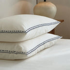 Bedding Set Organic Cotton-Linen Embroidered 4-Piece