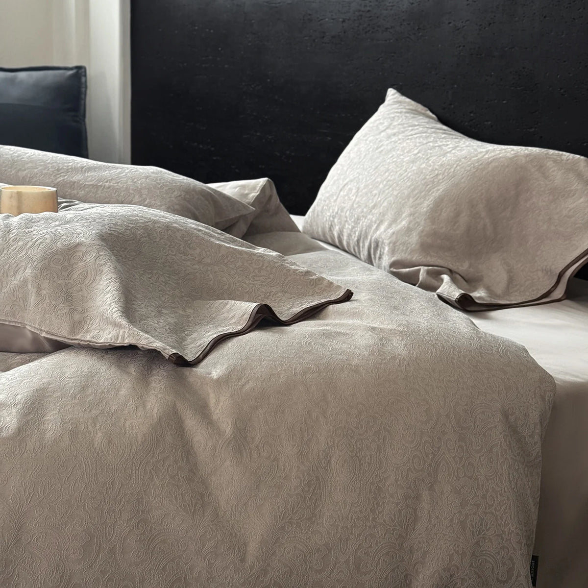 Bedding Set Paisley Jacquard Cotton Blend
