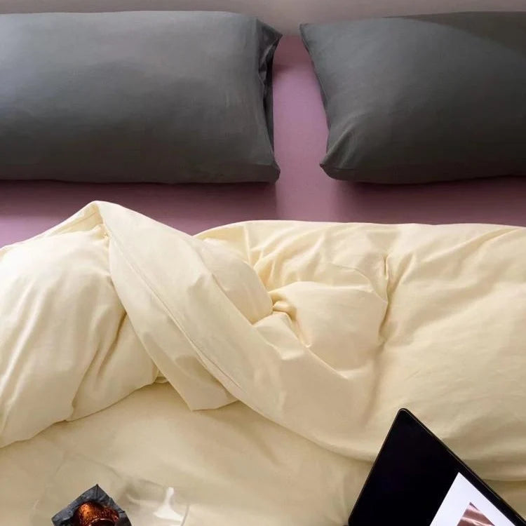 Bedding Set Percale Cotton Breathable Hotel Closure