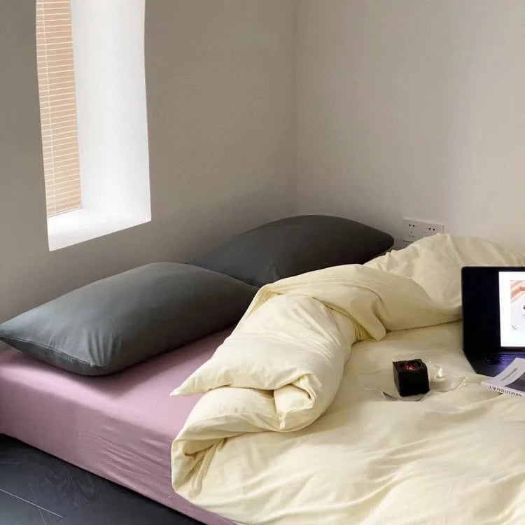 Bedding Set Percale Cotton Breathable Hotel Closure