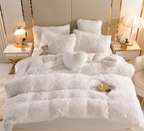 Bedding Set Plush Fleece Duvet Cover & 2 Pillowcases