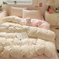Bedding Set Pre-Washed Microfiber 4-Piece Wrinkle-Resistant