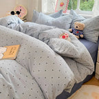 Bedding Set Pre-Washed Microfiber 4-Piece Wrinkle-Resistant