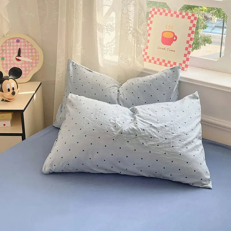 Bedding Set Pre-Washed Microfiber 4-Piece Wrinkle-Resistant