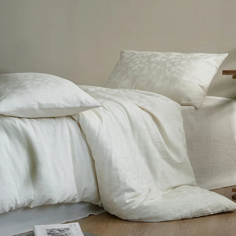 Bedding Set Quilted Cotton Jacquard Reversible