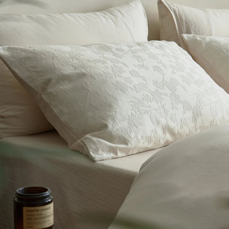 Bedding Set Quilted Cotton Jacquard Reversible