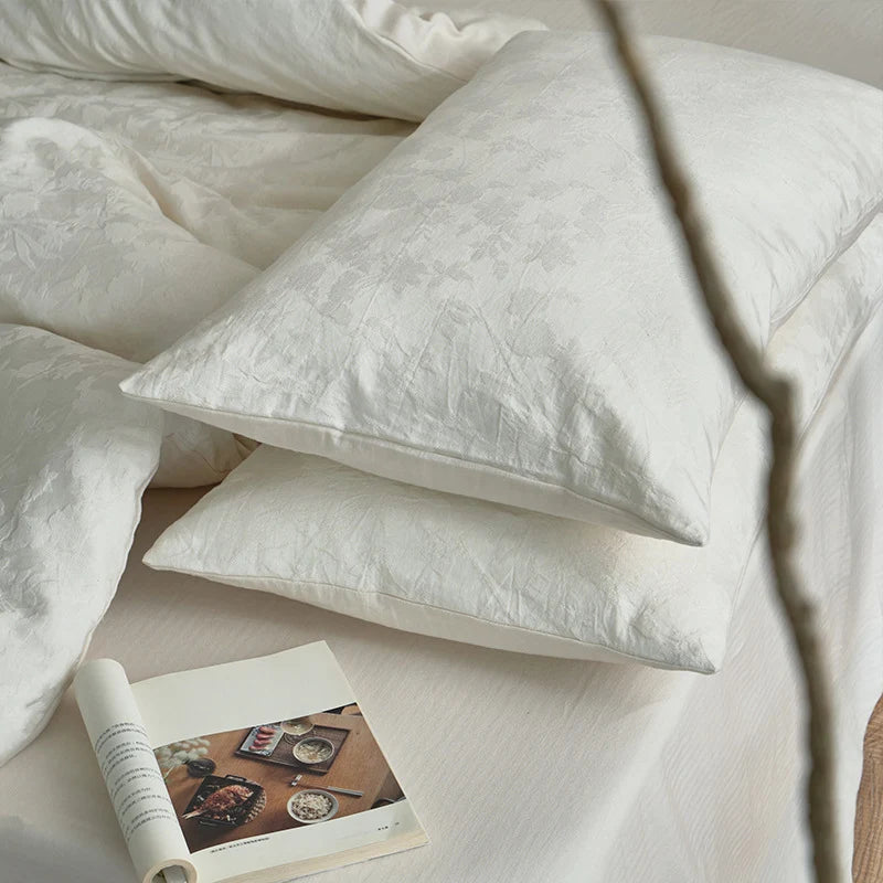 Bedding Set Quilted Cotton Jacquard Reversible