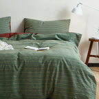 Bedding Set Reversible Breathable Cotton Blend Machine Washable