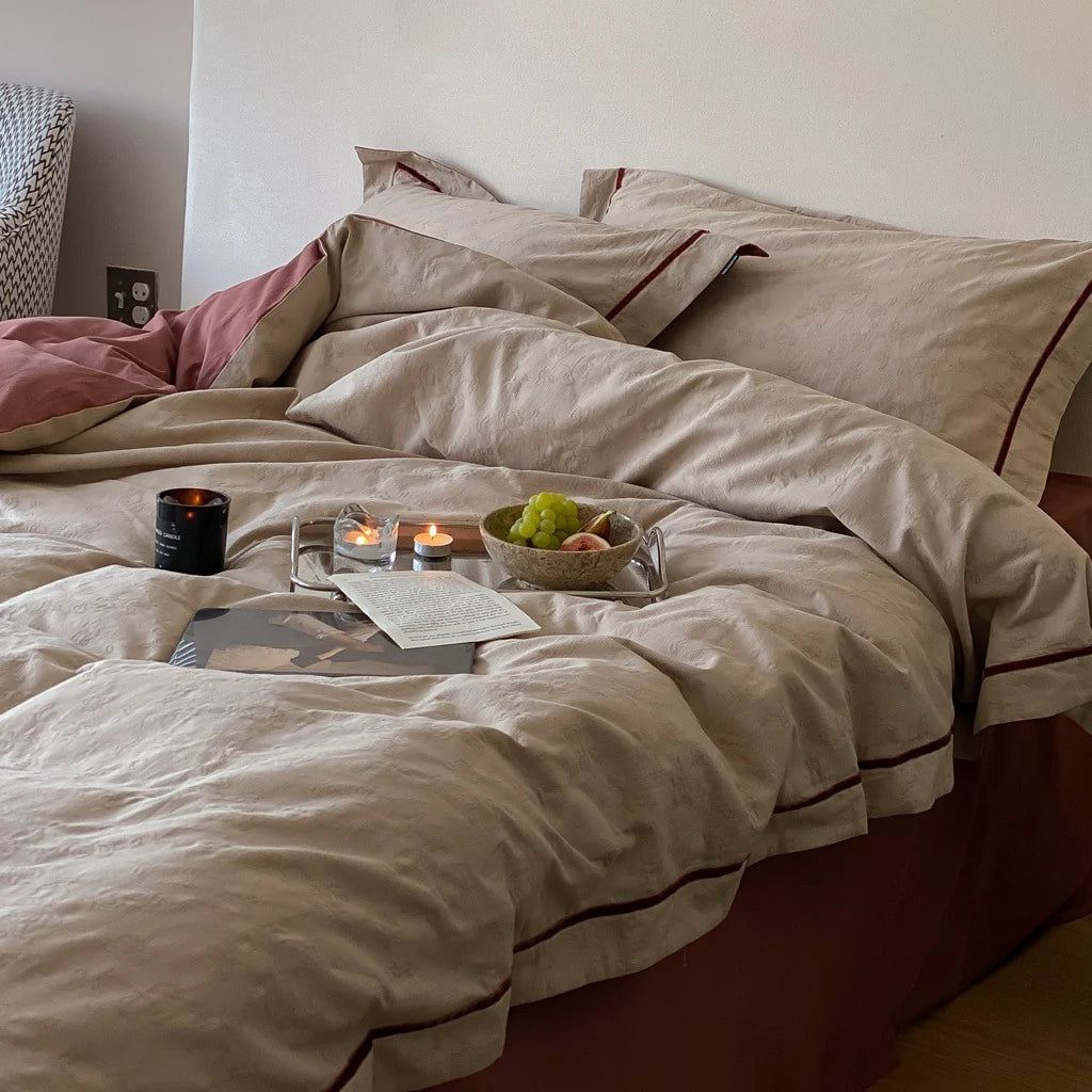 Bedding Set Reversible Breathable Cotton-Lyocell 4-Piece