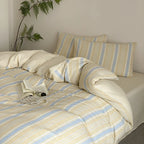 Bedding Set Reversible Cotton-Linen Fitted Sheet