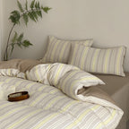Bedding Set Reversible Cotton-Linen Fitted Sheet