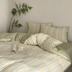 Bedding Set Reversible Cotton-Linen Fitted Sheet