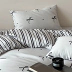 Bedding Set Reversible Cotton Satin 4 Piece