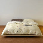 Bedding Set Reversible Cotton Satin 4-Piece
