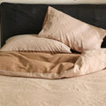 Bedding Set Reversible Cotton Satin Floral Jacquard