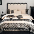 Bedding Set Reversible Cotton Satin Jacquard 4-Piece