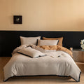 Bedding Set Reversible Jacquard & Contrast Piping 4-Piece