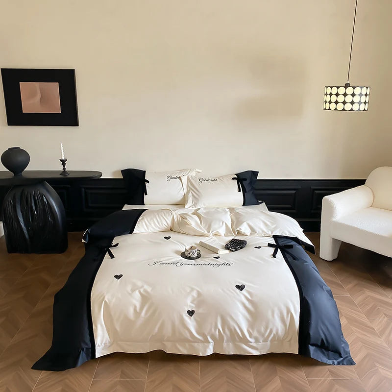 Bedding Set Reversible Satin 4-Piece