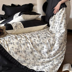 Bedding Set Reversible Satin Botanical 4-Piece
