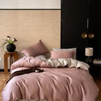 Bedding Set Reversible Satin Four Piece