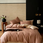 Bedding Set Reversible Satin Four Piece