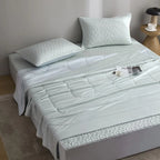 Bedding Set Reversible Satin Quilted Protector Easy Care