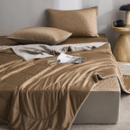 Bedding Set Reversible Satin Quilted Protector Easy Care