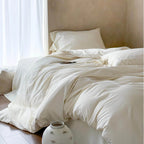 Bedding Set Ruffled Cotton Jacquard Medallion 4 Piece