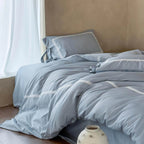 Bedding Set Ruffled Cotton Jacquard Medallion 4 Piece