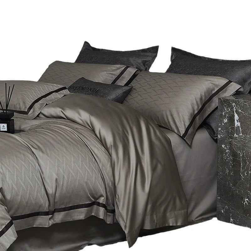 Bedding Set Satin Cotton Breathable Four-Piece