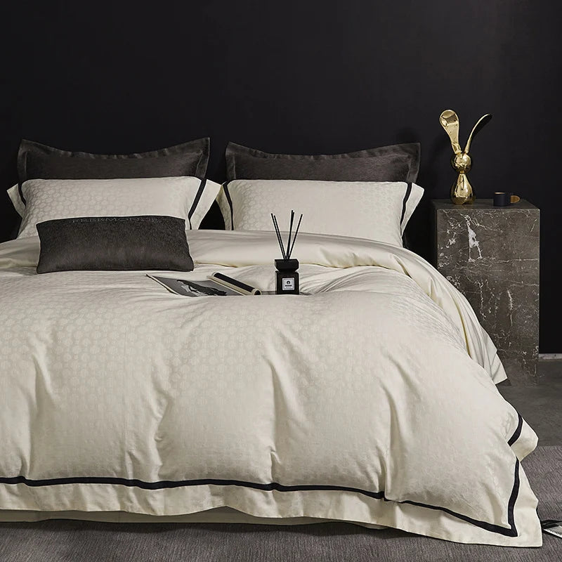 Bedding Set Satin Cotton Breathable Four-Piece