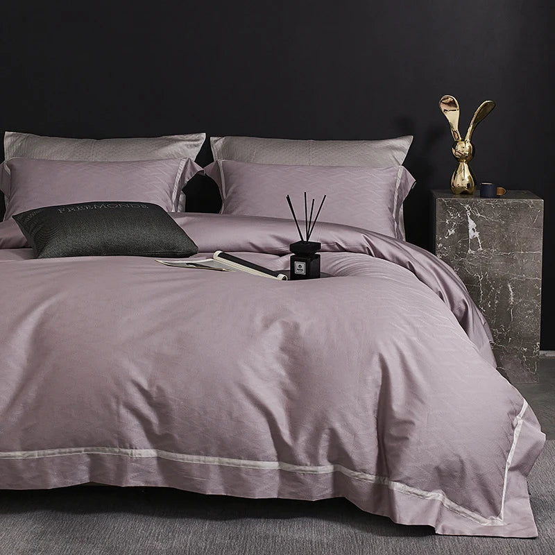 Bedding Set Satin Cotton Breathable Four-Piece