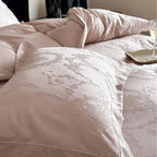 Bedding Set Satin Damask Jacquard Breathable & Temperature-Regulating 4-Piece
