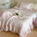 Bedding Set Satin Jacquard Floral Duvet Cover & Pillowcases
