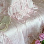 Bedding Set Satin Jacquard Floral Duvet Cover & Pillowcases