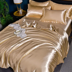 Bedding Set Satin Machine Washable Lightweight