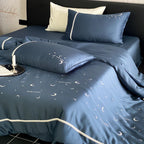Bedding Set Satin Moon & Star Motif