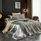 Bedding Set Satin Silk Duvet Cover, Sheet & Pillowcases