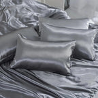 Bedding Set Satin Silk Duvet Cover, Sheet & Pillowcases