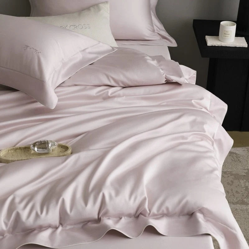Bedding Set Satin Silky Smooth Hidden Zipper