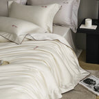 Bedding Set Satin Silky Smooth Hidden Zipper
