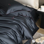 Bedding Set Satin Silky Smooth Hidden Zipper